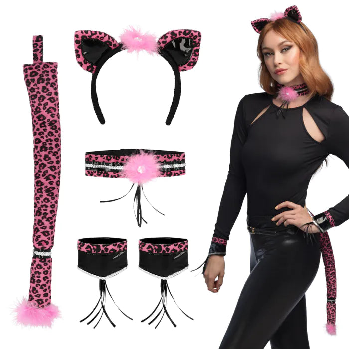 Deluxe Tierset Leopard | pink-Boland-Deinparadies.ch