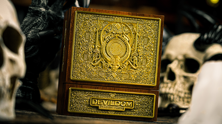 Juego de caja de madera de lujo Devildom | Arca jugando a las cartas