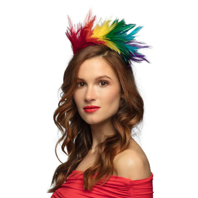 Diadem Coco aus Federn | regenbogen-Boland-Deinparadies.ch
