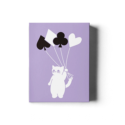Diary of Kitten and Puppy - Kitten Purple Edition Playing Cards-David Jon-Deinparadies.ch