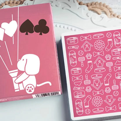 Diary of Kitten and Puppy - Puppy Pink Edition Playing Cards-David Jon-Deinparadies.ch