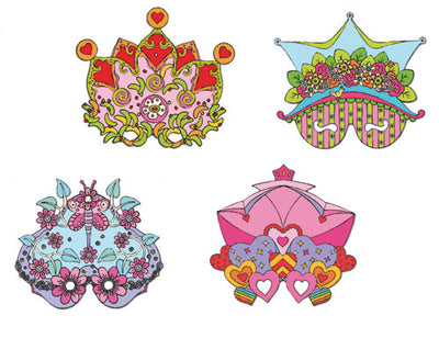 Djeco Papiermasken Les princesses fleuries