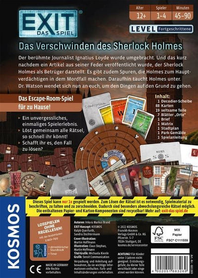 EXIT® - Das Spiel: Das Verschwinden des Sherlock Holmes