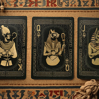 Egypt Mythology Black Edition (Pharaoh, Dark Gray) Playing Cards-Jacinto José Moyano Guerrero-Deinparadies.ch