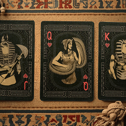 Egypt Mythology Black Edition (Pharaoh, Dark Gray) Playing Cards-Jacinto José Moyano Guerrero-Deinparadies.ch