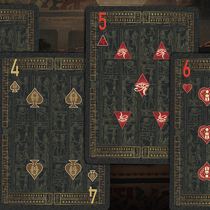 Egypt Mythology Black Edition (Pharaoh, Dark Gray) Playing Cards-Jacinto José Moyano Guerrero-Deinparadies.ch