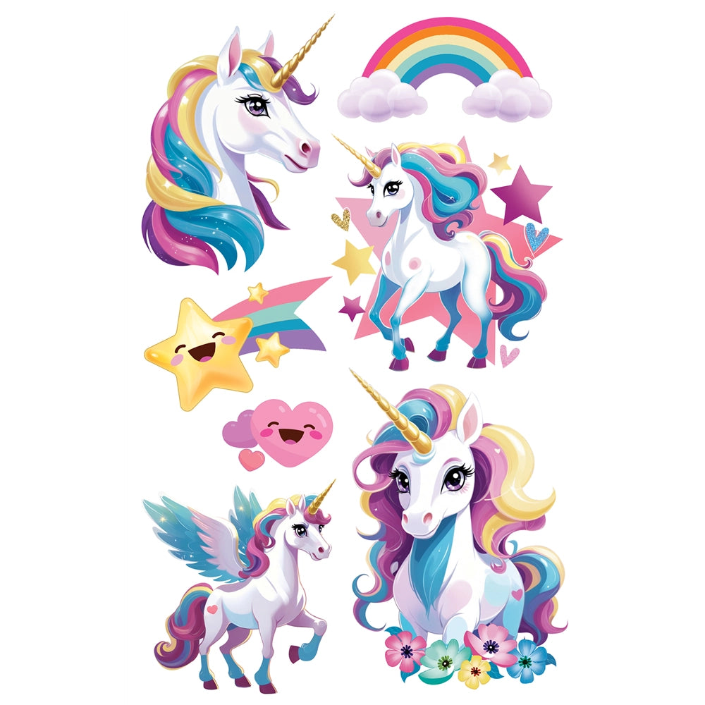 Einhorn Kindertattoo Sticker-Guirca-Deinparadies.ch