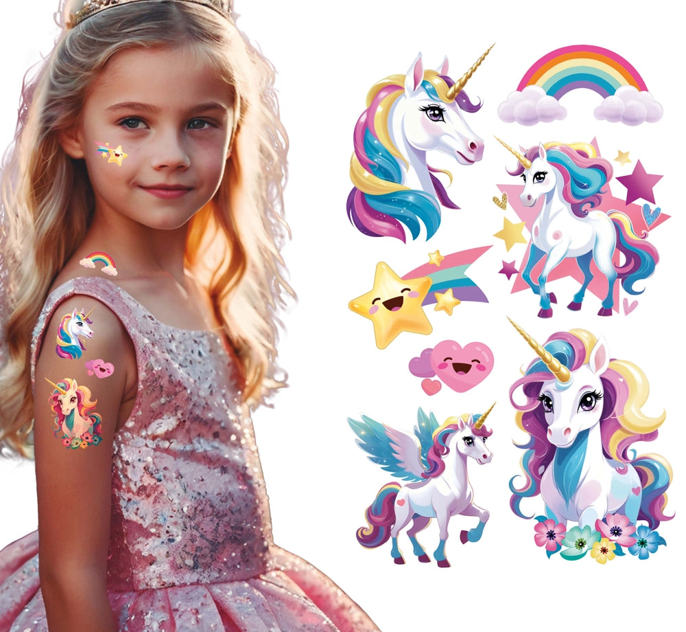 Einhorn Kindertattoo Sticker-Guirca-Deinparadies.ch