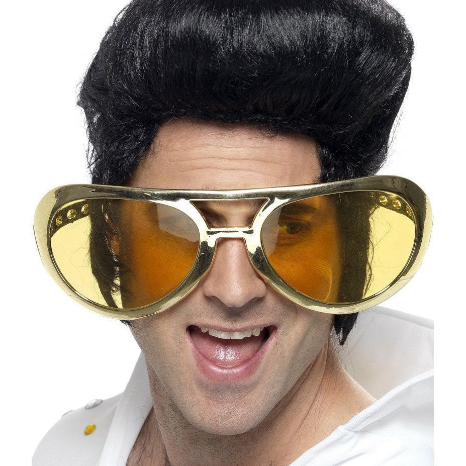 Occhiali giganti Elvis | smiffys d'oro a Deinparadies.ch