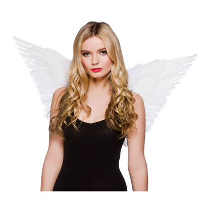 Angel wings with pointed feathers