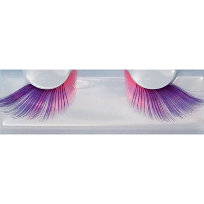 Eyelashes 257 long pink violet