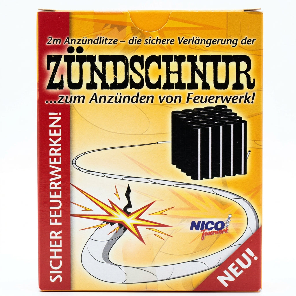 Zündschnur Anzündlitze | 2 Meter gelb