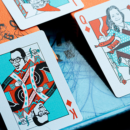 FRANKLIN BBQ CLASSIC ORANGE PLAYING CARDS-FULTONS Playing Cards-Deinparadies.ch