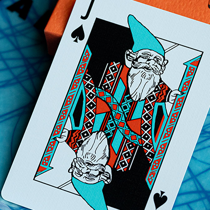 FRANKLIN BBQ CLASSIC ORANGE PLAYING CARDS-FULTONS Playing Cards-Deinparadies.ch