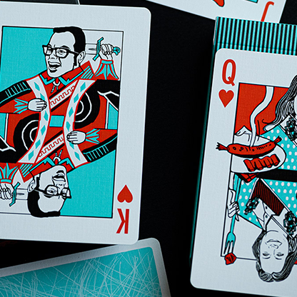 FRANKLIN BBQ RETRO BLACK PLAYING CARDS-FULTONS Playing Cards-Deinparadies.ch