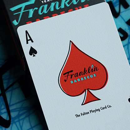 FRANKLIN BBQ RETRO BLACK PLAYING CARDS-FULTONS Playing Cards-Deinparadies.ch