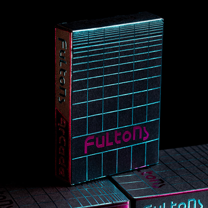 FULTONS Arcade TRON Edition Pink and Blue Foil Playing Cards-FULTONS Playing Cards-Deinparadies.ch