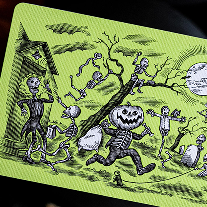 FULTON'S OCTOBER UV GLOW GREEN EDITION-FULTONS Playing Cards-Deinparadies.ch