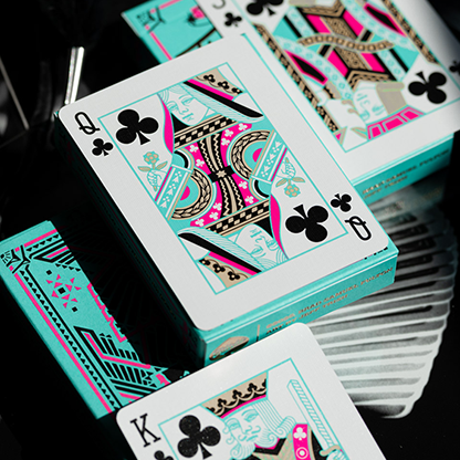 FULTON'S THUNDERBIRD ROOM TURQUOISE EDITION PLAYING CARDS-FULTONS Playing Cards-Deinparadies.ch
