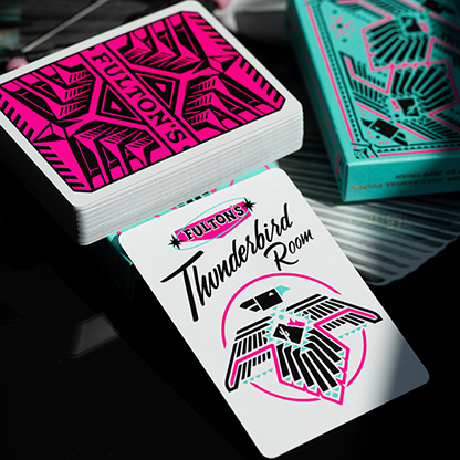 FULTON'S THUNDERBIRD ROOM TURQUOISE EDITION PLAYING CARDS-FULTONS Playing Cards-Deinparadies.ch