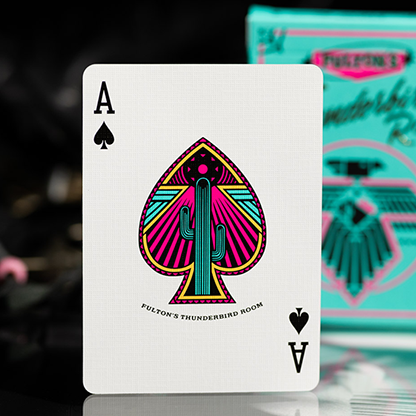 FULTON'S THUNDERBIRD ROOM TURQUOISE EDITION PLAYING CARDS-FULTONS Playing Cards-Deinparadies.ch
