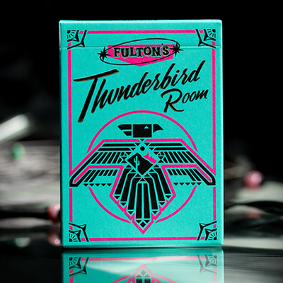 FULTON'S THUNDERBIRD ROOM TURQUOISE EDITION PLAYING CARDS-FULTONS Playing Cards-Deinparadies.ch