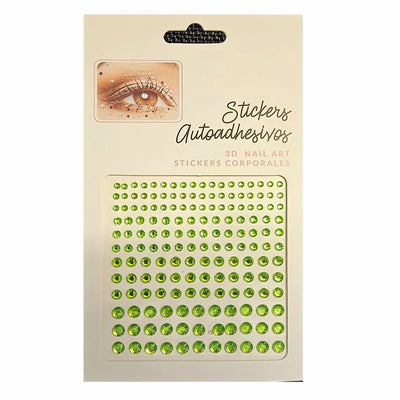 Face Jewels | Klebesteine hellgrün-Party Owl-Deinparadies.ch