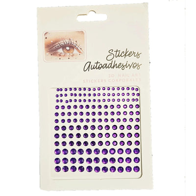 Face Jewels | Klebesteine purple-Party Owl-Deinparadies.ch
