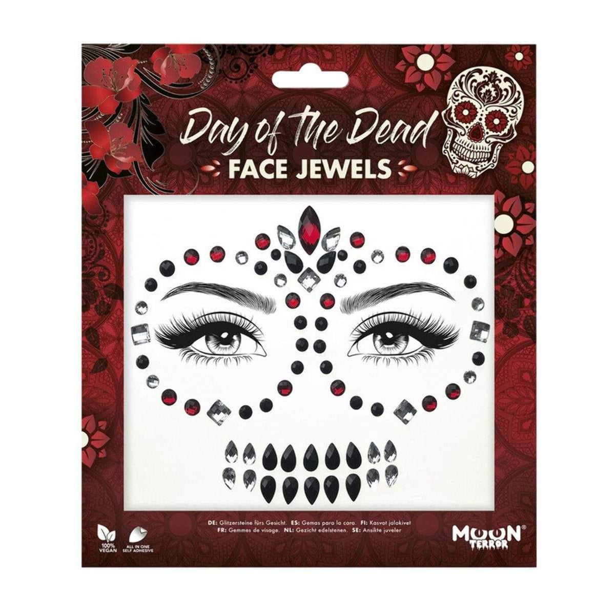 Face Jewels Moon Day of the Dead Moon Creations en Deinparadies.ch