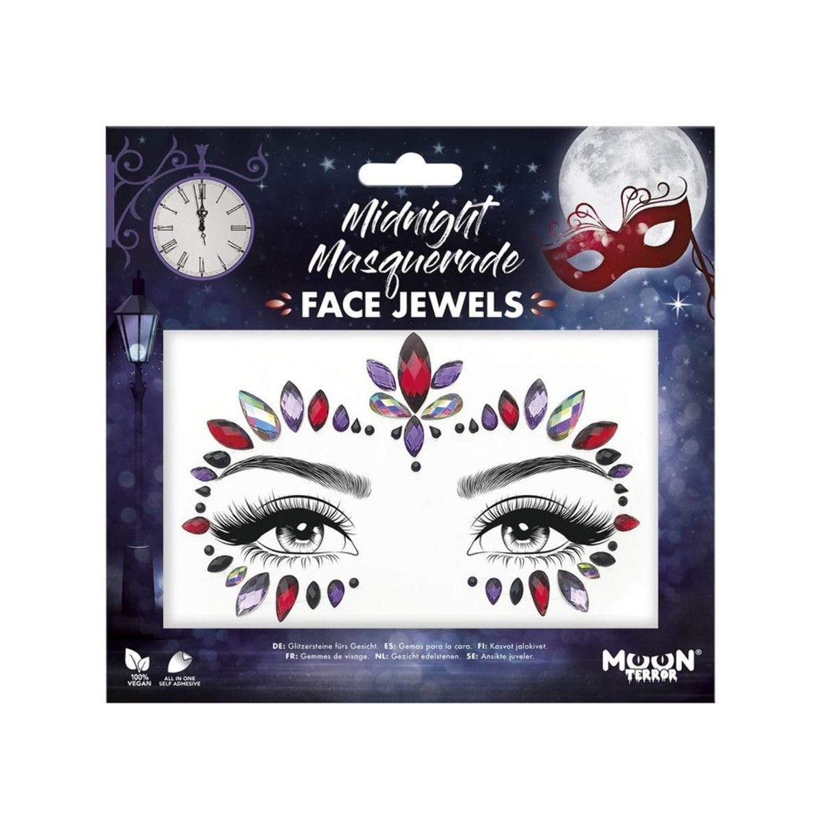 Face Jewels Moon Midnight Masquerade Moon Creations bei Deinparadies.ch