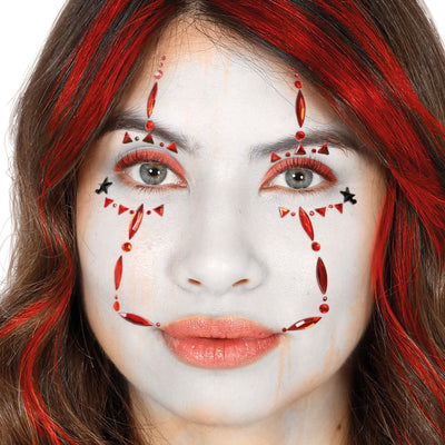 Face Jewels | Selbstklebende Strasssteine | Clown-Guirca-Deinparadies.ch