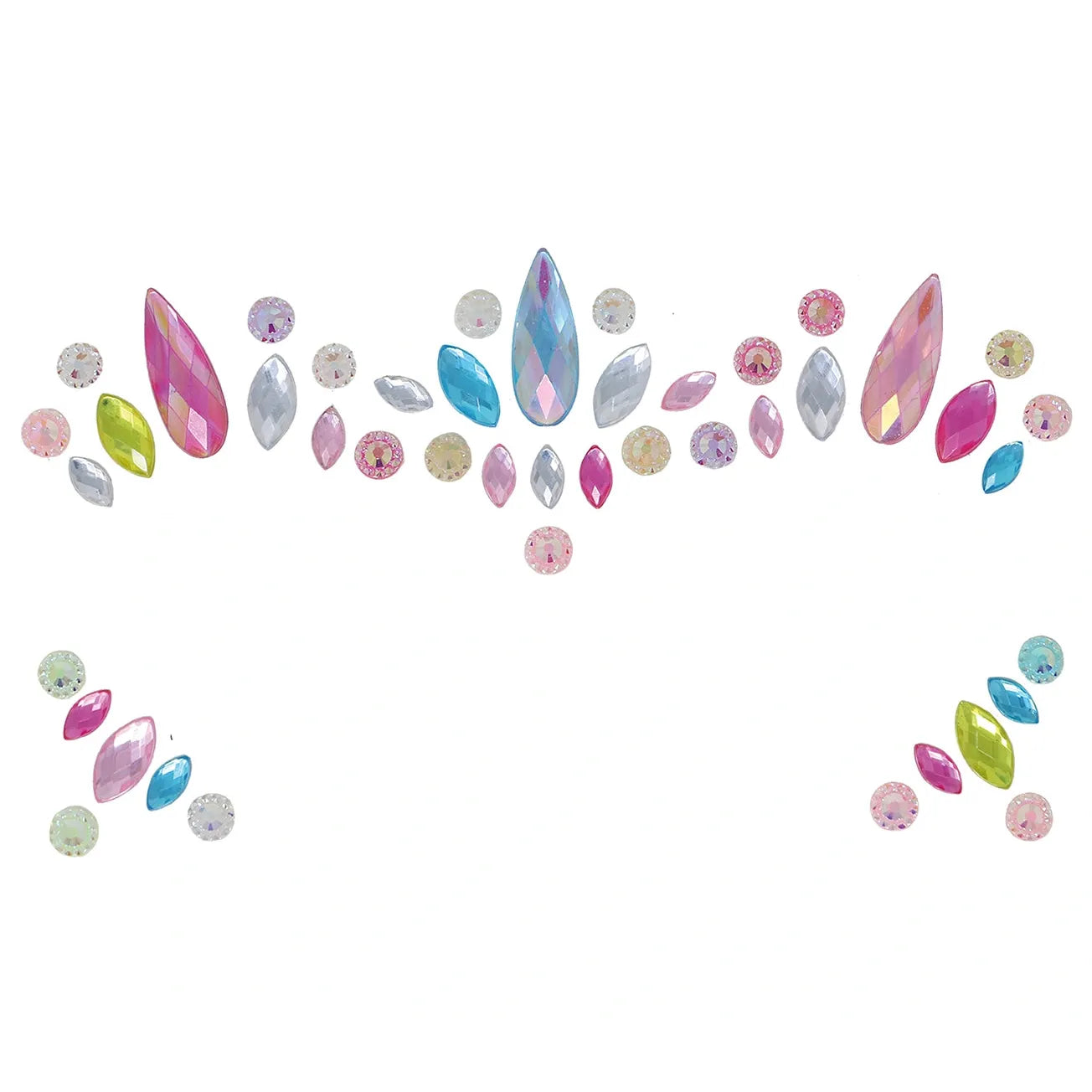 Face Jewels | Selbstklebende Strasssteine | Multicolor-Guirca-Deinparadies.ch