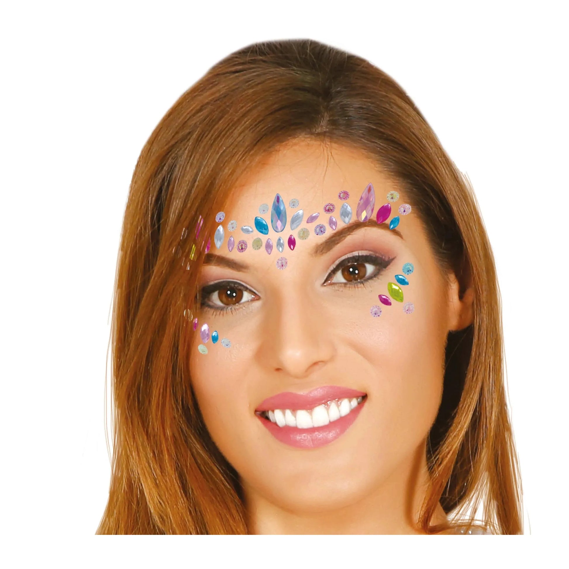 Face Jewels | Selbstklebende Strasssteine | Multicolor-Guirca-Deinparadies.ch