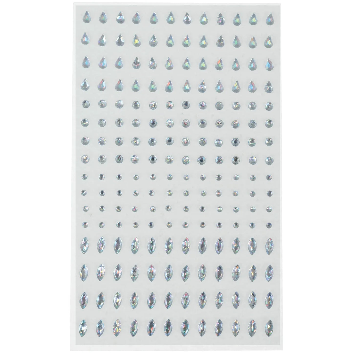 Face Jewels | Selbstklebende Strasssteine | silber-Guirca-Deinparadies.ch