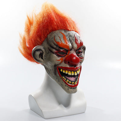 Fiery Clown Mask Latex Party Owl Supplies Deinparadies.ch
