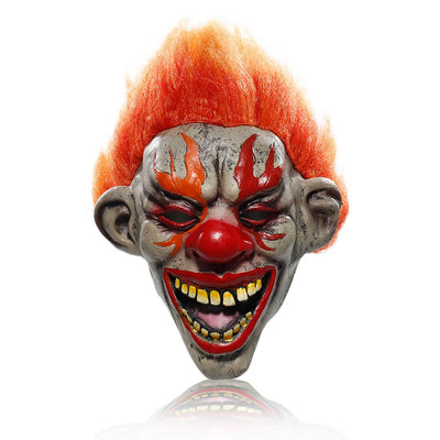 Fiery Clown Mask Latex Party Owl Supplies Deinparadies.ch