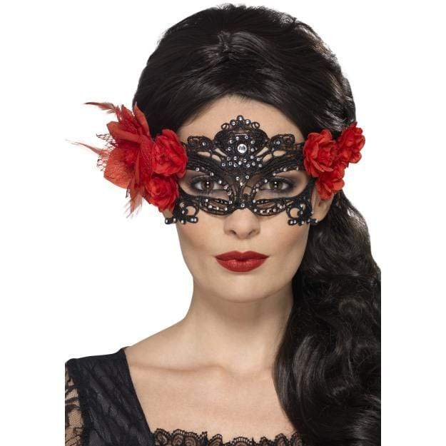 Filigrane Spitzenmaske Dia de los Muertos Smiffys bei Deinparadies.ch
