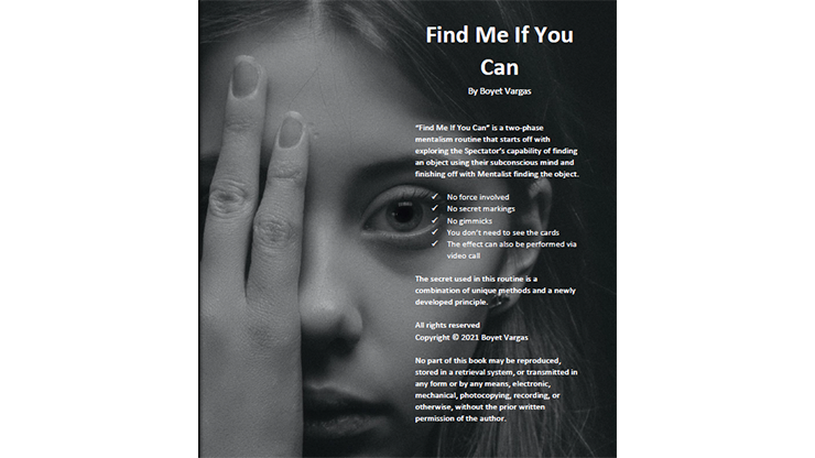 Find Me If You Can by Boyet Vargas - ebook Boyet Vargas at Deinparadies.ch