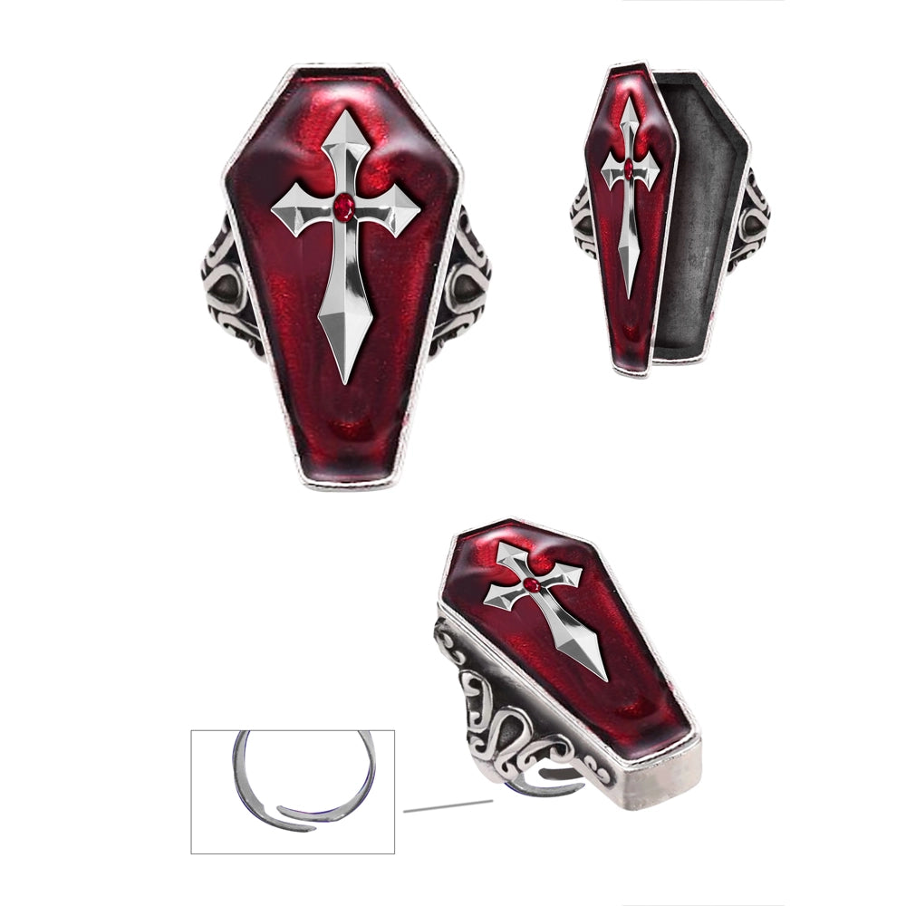 Fingerring Sarg mit Kreuz-Guirca-Deinparadies.ch