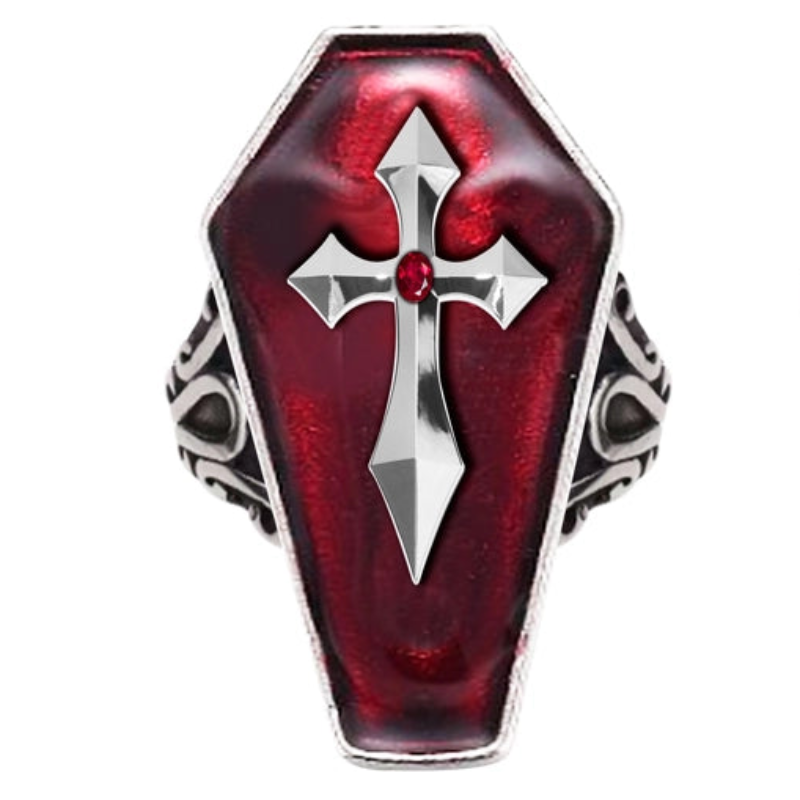 Fingerring Sarg mit Kreuz-Guirca-Deinparadies.ch