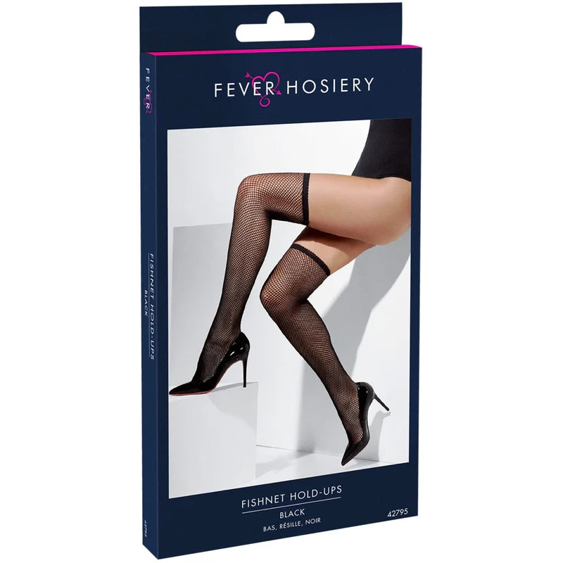 Fischnetz Hold-Up Strümpfe | schwarz-Smiffys-Deinparadies.ch