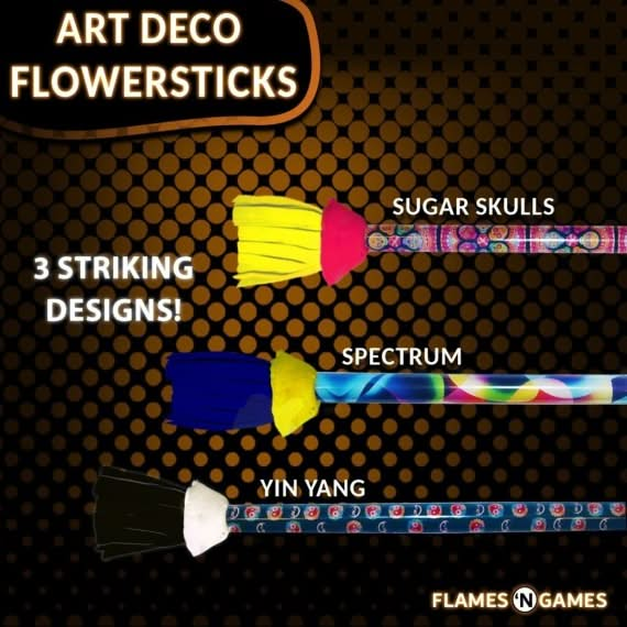 Flowerstick | Art Deco Sugar Skull-Flames'n'Games-Deinparadies.ch