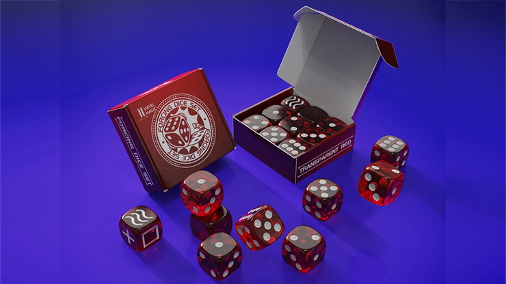 Forcing Dice Set | IARVEL Magic (Transparent Red)-Iarvel Magic-Deinparadies.ch
