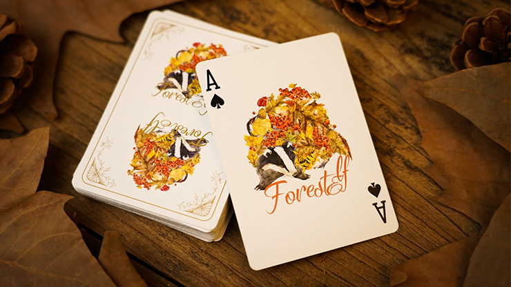 Forest eleven Badger Playing Cards
