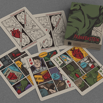 Frankenstein Series Comic Edition (Gilded) Playing Cards-GABANGEL-Deinparadies.ch