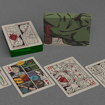 Frankenstein Series Comic Edition (Gilded) Playing Cards-GABANGEL-Deinparadies.ch