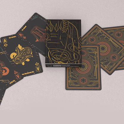 Frankenstein Series Egypt Edition (Gilded) Playing Cards-GABANGEL-Deinparadies.ch