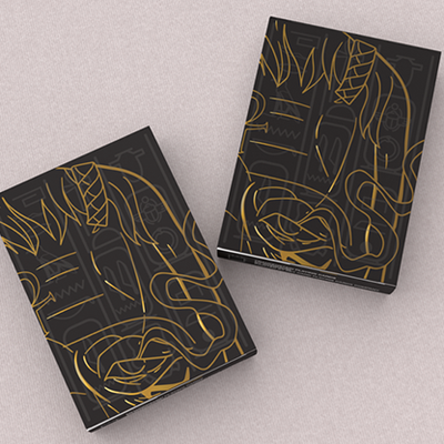 Frankenstein Series Egypt Edition (Gilded) Playing Cards-GABANGEL-Deinparadies.ch