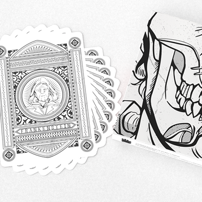 Frankenstein Series Gothic Edition (Gilded) Playing Cards-GABANGEL-Deinparadies.ch