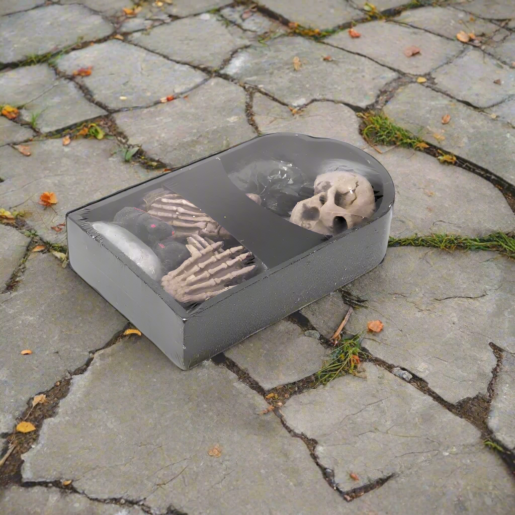 Friedhofset mit Grabstein und Totenkopf-Carnival Toys-Deinparadies.ch